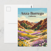 Anza-Borrego Desert State Park VS Briefkaart (Voorkant / Achterkant)