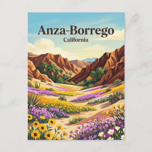 Anza-Borrego Desert State Park VS Briefkaart (Voorkant)