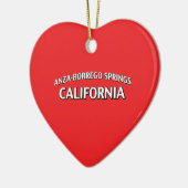 Anza-Borrego Springs California Keramisch Ornament (Links)