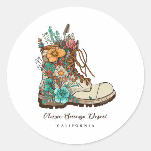 Anza Borrego woestijn wandelen buiten souvenir Ronde Sticker