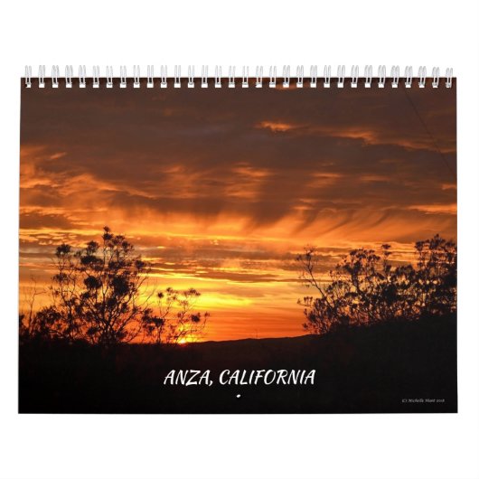 Anza, Californië, Twaalf Maand Calendar Kalender (Hoes)