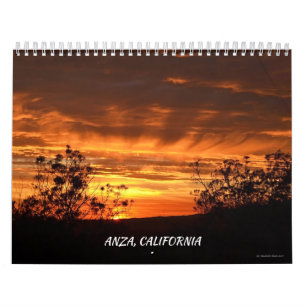 Anza, Californië, Twaalf Maand Calendar Kalender