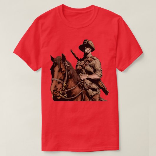 ANZAC Austrlian Light Horse T-shirt (Design voorkant)