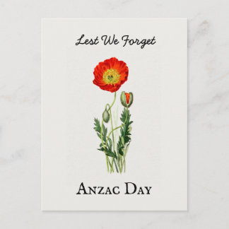Anzac dag klaproos vintage herdenking gedenkteken briefkaart