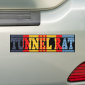 ANZAC Vietnam Medal Tunnel Rat Bumpersticker (Op auto)