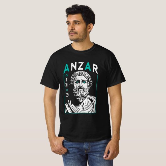 Anzar God of Rain North African Mythology T-shirt (Voorkant volledig)