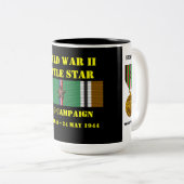 Anzio Campaign Tweekleurige Koffiemok (Voorkant rechts)