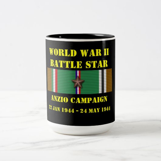 Anzio Campaign Tweekleurige Koffiemok (Center)
