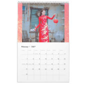 Ao Dai Traditional Vietnam Kalender (Feb 2027)