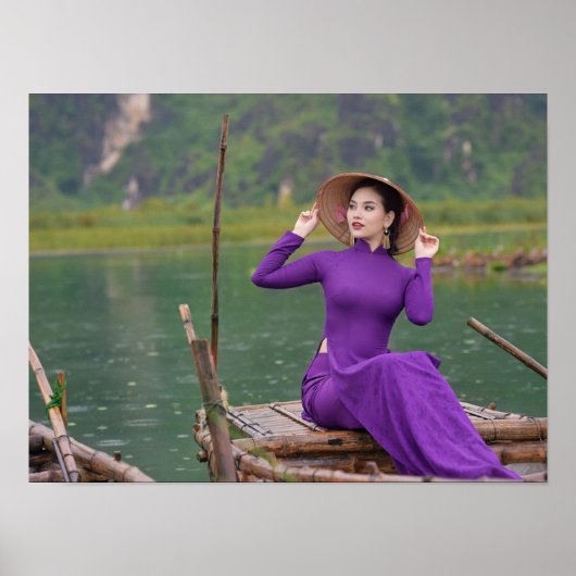 Ao Dai Traditional Vietnam Poster (Voorkant)