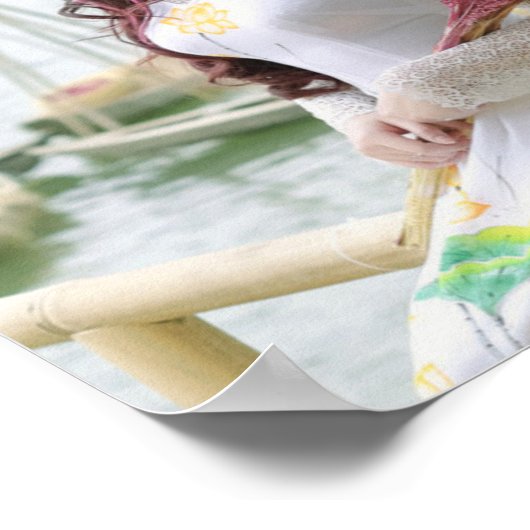 Ao Dai Traditional Vietnam Poster (Hoek)