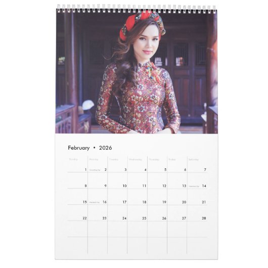 Ao Dai Vietnam Kalender (Feb 2026)