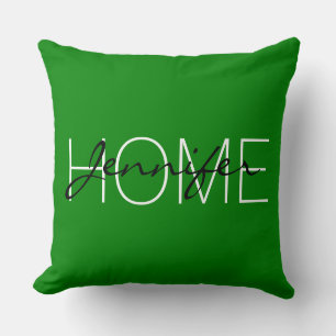 Ao (Engels) kleur home monogram Kussen