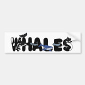 AO- Geweldige WHALES Bumpersticker (Voorkant)
