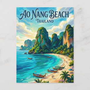 Ao Nang-strand Thailand Briefkaart