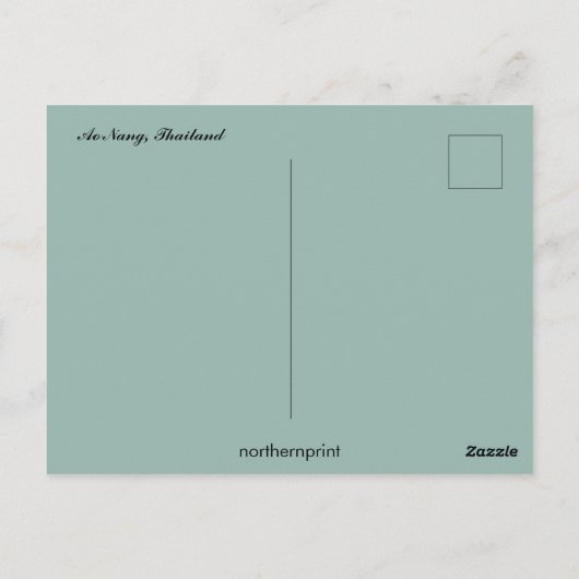 Ao Nang Thailand Briefkaart (Achterkant)