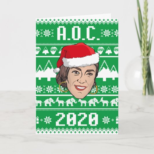 AOC 2020 Lelijk Kerstfeest Kaart (Voorkant)