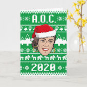 AOC 2020 Lelijk Kerstfeest Kaart (Gele Bloem)