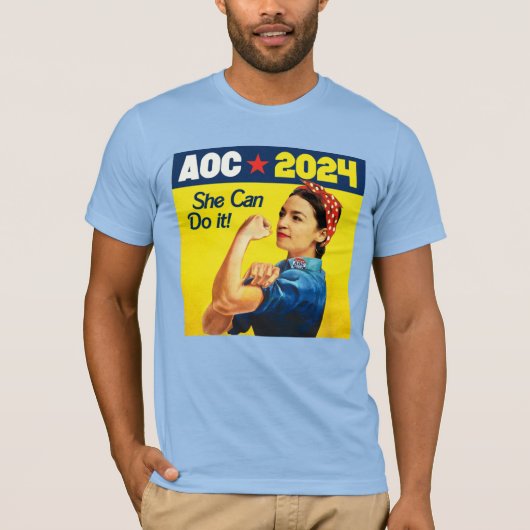 AOC 2024: Ze kan het doen T-shirt (Voorkant)