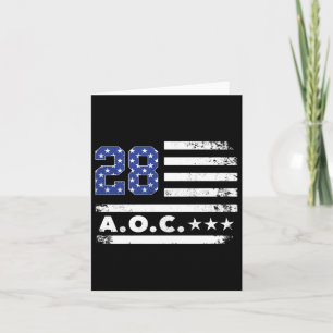 AOC 2028 A.O.C. 2028 voor President American Flag  Kaart