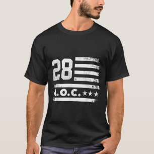 AOC 2028 A.O.C. 2028 voor President American Flag T-shirt