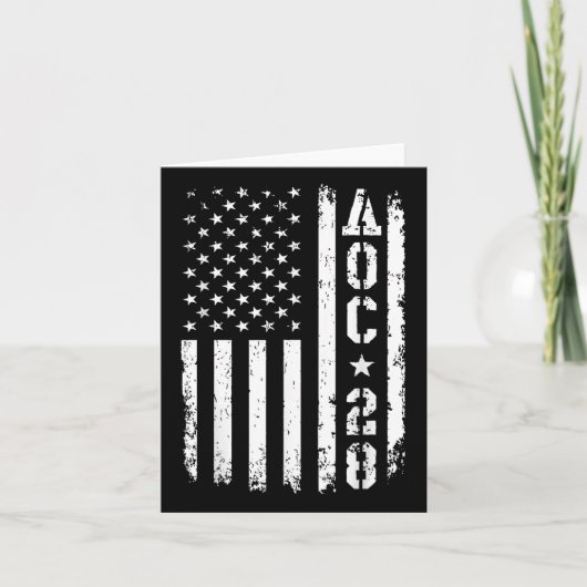 AOC 2028 Amerikaanse vlag Kaart (Voorkant)
