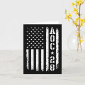 AOC 2028 Amerikaanse vlag Kaart (Gele Bloem)