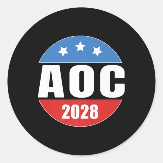AOC 2028-premie Ronde Sticker (Voorkant)