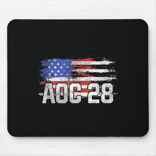 AOC 2028 President verontruste Amerikaanse vlag Ta Muismat (Voorkant)