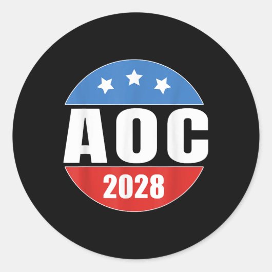 AOC 2028 RONDE STICKER (Voorkant)