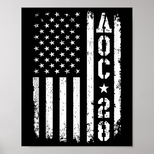 AOC 2028 US Flag Tanktop Poster (Voorkant)
