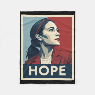 AOC Alexandria Ocasio Cortez 2028 voor President - Fleece Deken