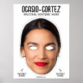 AOC Alexandria Ocasio-Cortez kostuummasker Poster (Voorkant)