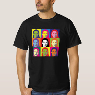 AOC Alexandria Ocasio-Cortez Retro Vintage Pop Art T-shirt