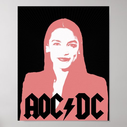 Aoc - Andria Ocasio-cortez - Latijns-Amerikaans Co Poster (Voorkant)
