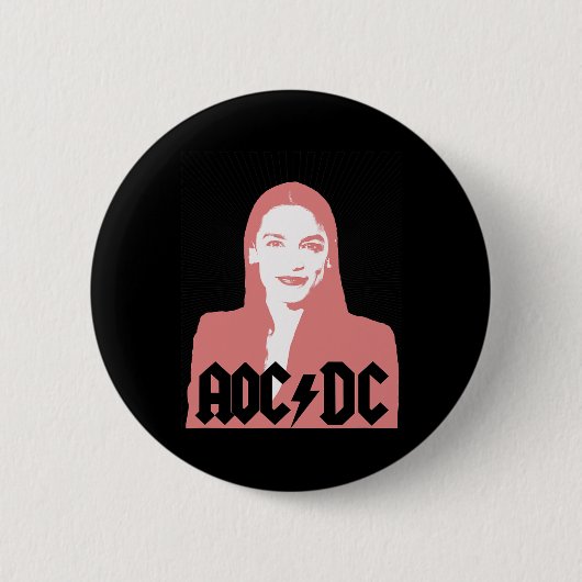 Aoc - Andria Ocasio-cortez - Latina Congress Ronde Button 5,7 Cm (Voorkant)