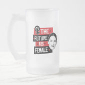 AOC De Toekomst is Vrouwelijk Matglas Bierpul (Links)