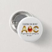 AOC Easter Egg Hunt Ronde Button 3,2 Cm (Voorkant /achterkant)