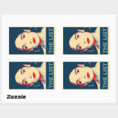 AOC en haar lijst Rechthoekige Sticker (Vel)