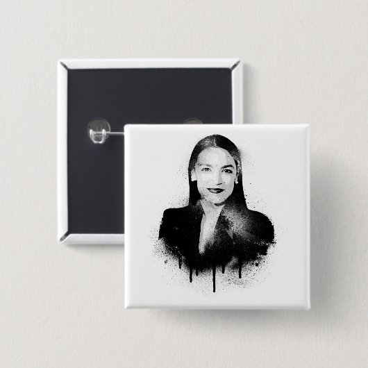 AOC Graffiti Kunst Vierkante Button 5,1 Cm (Voorkant /achterkant)