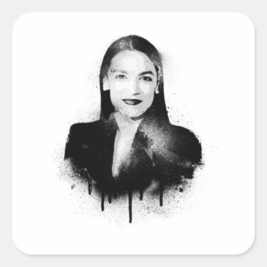AOC Graffiti Kunst Vierkante Sticker (Voorkant)