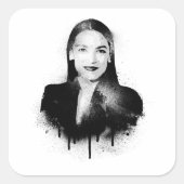 AOC Graffiti Kunst Vierkante Sticker (Voorkant)