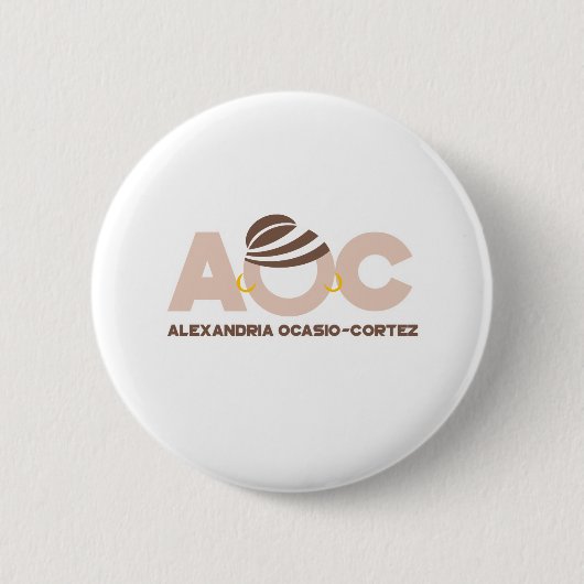 AOC HOOP RONDE BUTTON 5,7 CM (Voorkant)