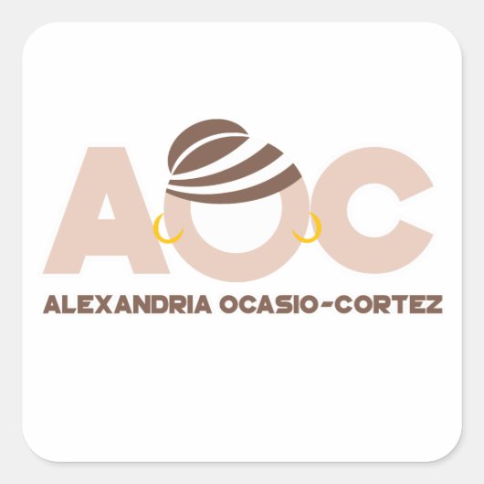 AOC HOOP VIERKANTE STICKER (Voorkant)