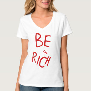 AOC inspireerde 'Be the Rich' politiek progressief T-shirt