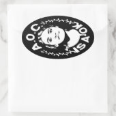 AOC is A-OK Ovale Sticker (Tas)