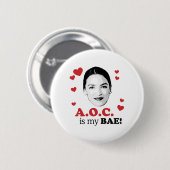 AOC is mijn BAE Ronde Button 5,7 Cm (Voorkant /achterkant)