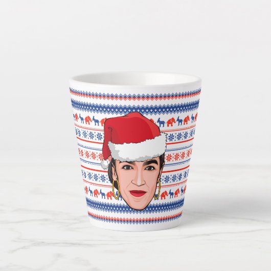 AOC Kerstmis Latte Mok (Voorkant)