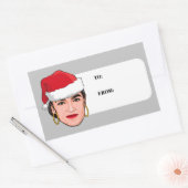 AOC Kerstmis Rechthoekige Sticker (Envelop)