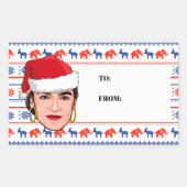 AOC Kerstmis Rechthoekige Sticker (Voorkant)